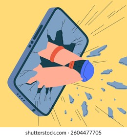 Breaking Free from the Digital World with a Powerful Punch