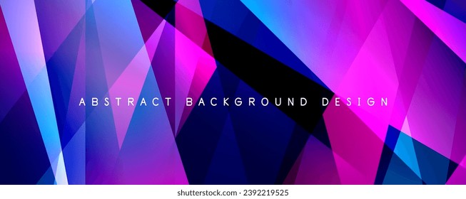 Breaking Glass Background, Kaleidoscope effect. Transparent Straight Lines. Dynamic Light Rays effect. Vector Illustration For Wallpaper, Banner, Background, Card, Book Illustration, landing page