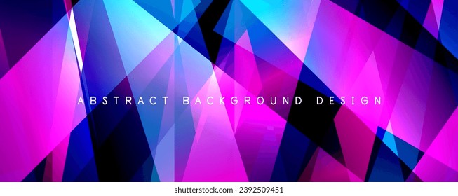 Breaking Glass Background, Kaleidoscope effect. Transparent Straight Lines. Dynamic Light Rays effect. Vector Illustration For Wallpaper, Banner, Background, Card, Book Illustration, landing page