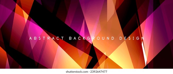 Breaking Glass Background, Kaleidoscope effect. Transparent Straight Lines. Dynamic Light Rays effect. Vector Illustration For Wallpaper, Banner, Background, Card, Book Illustration, landing page