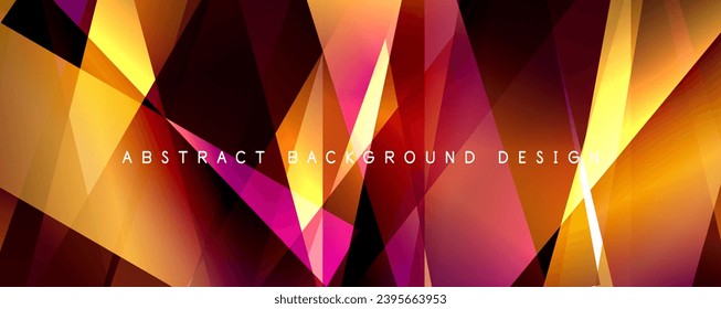 Breaking Glass Background, Kaleidoscope effect. Transparent Straight Lines. Dynamic Light Rays effect. Vector Illustration For Wallpaper, Banner, Background, Card, Book Illustration, landing page
