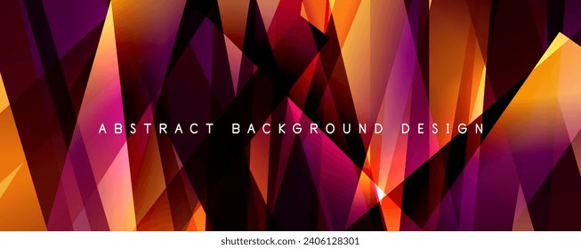Breaking Glass Background, Kaleidoscope effect. Transparent Straight Lines. Dynamic Light Rays effect. Vector Illustration For Wallpaper, Banner, Background, Card, Book Illustration, landing page