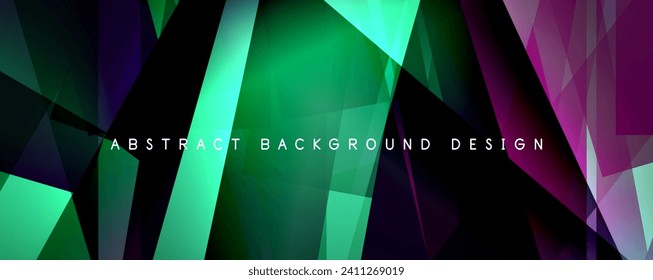 Breaking Glass Background, Kaleidoscope effect. Transparent Straight Lines. Dynamic Light Rays effect. Vector Illustration For Wallpaper, Banner, Background, Card, Book Illustration, landing page