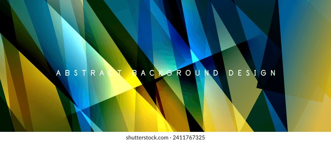 Breaking Glass Background, Kaleidoscope effect. Transparent Straight Lines. Dynamic Light Rays effect. Vector Illustration For Wallpaper, Banner, Background, Card, Book Illustration, landing page