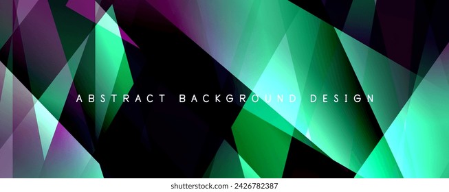 Breaking Glass Background, Kaleidoscope effect. Transparent Straight Lines. Dynamic Light Rays effect. Vector Illustration For Wallpaper, Banner, Background, Card, Book Illustration, landing page