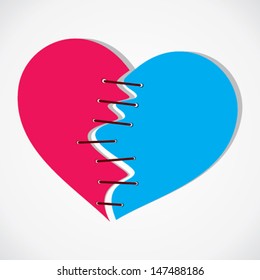 breaking heart join vector