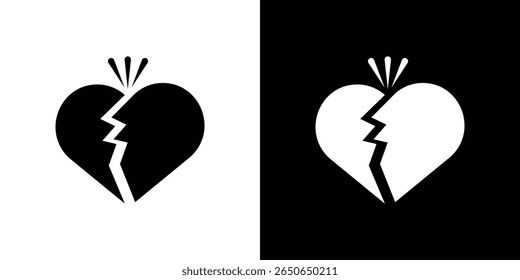 Breaking icon Isolated flat vector in outline