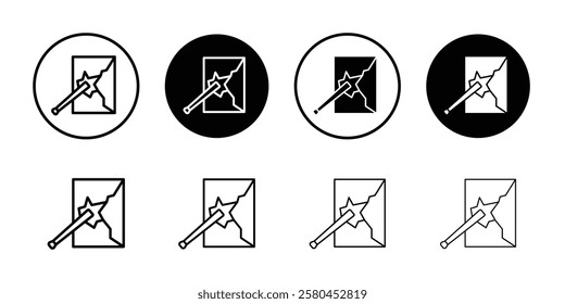 Breaking icon Vector logo outline