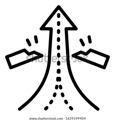 Breaking Limits As Motivation Symbol on White Background, Record Breaking Progress Growth Vector Icon Design