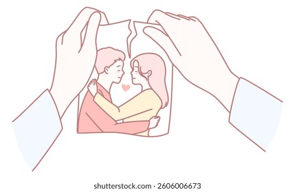 Breaking a Love Photograph The Deep Symbolism of Heartbreak and Emotional Separation