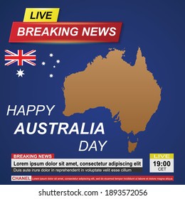 Últimas noticias con el mapa de Australia. Antecedentes del Día de Australia