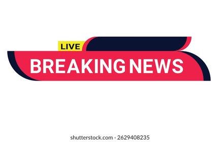 Conjunto de Anuncios de fondo de noticias de última hora. Últimas noticias, transmisión en vivo, salvapantallas de noticias sobre fondo blanco.