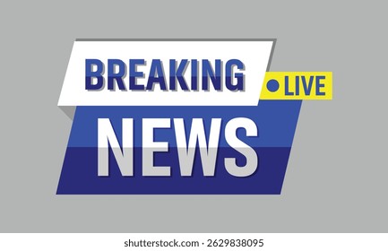 Hintergrundbanner für aktuelle Nachrichten. Breaking news, Live-Übertragung, News-Bildschirmschoner auf weißem Hintergrund.