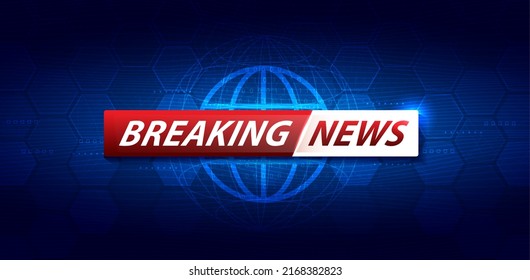 Breaking News Background Business Technology Template Stock Vector ...