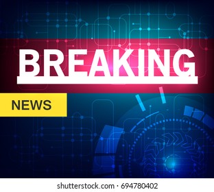 Breaking news background. TV news design.