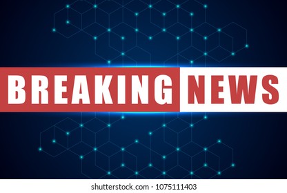 Breaking news background, vector illustration