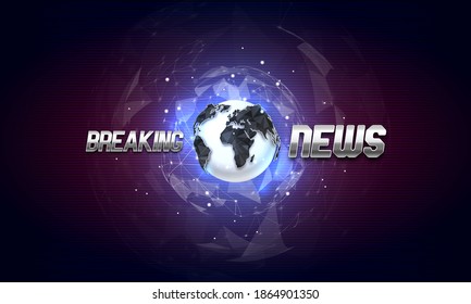 Breaking news background. Vector template for your design.