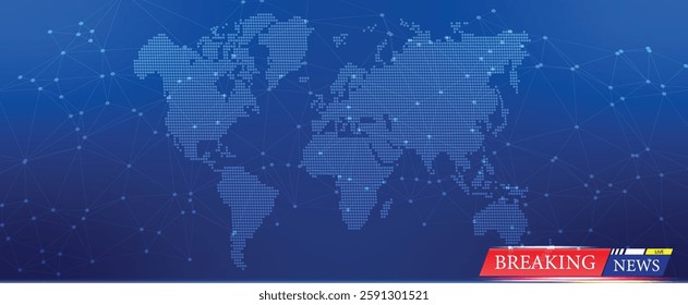 Breaking news background webpage header banner design