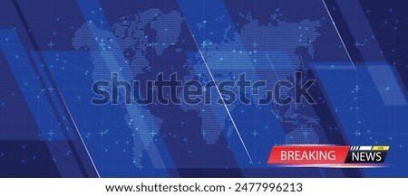 Breaking news background webpage header banner design