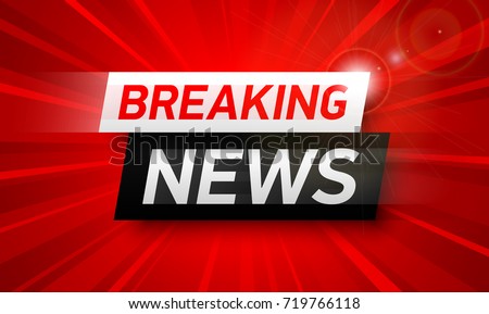 Breaking news background, World Global TV news banner design vector illustration