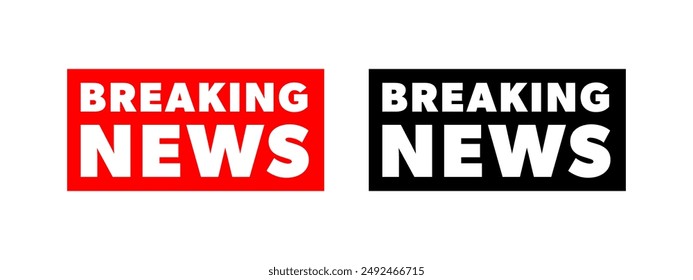 Breaking news badges. Real Time Engagement