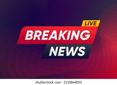 Banner de noticias de última hora, diseño vectorial de fondo