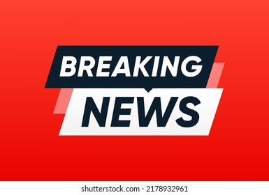 Breaking News Banner Template Illustration Vector Stock Vector (Royalty ...