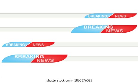 Breaking news banner. vector illustration