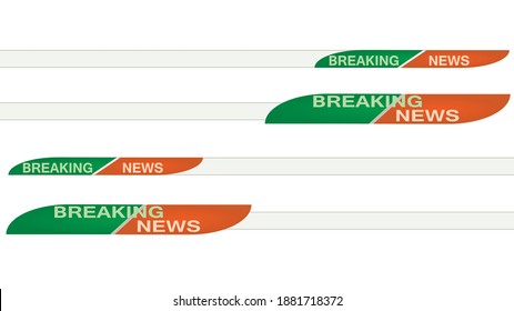 Breaking news banner. vector illustration