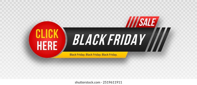 Breaking news for black friday. Labels for sale. 3d matted icon with transparent shadow.