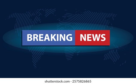 Breaking news broadcast concept design template for news channels LIVE vector illustration design background