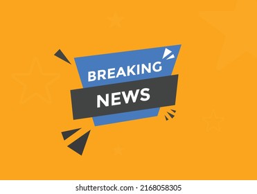 Breaking news button. Web button template
