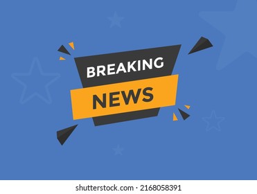 Breaking news button. Web button template

