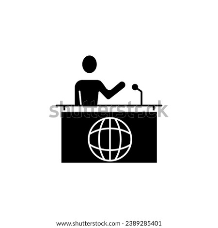 Breaking News concept line icon. Simple element illustration. Breaking News concept outline symbol design.