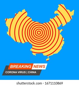 Breaking News Corona Virus  Illustration Vector |EPS 10