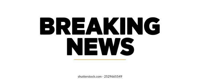 BREAKING NEWS creative banner,minimalistic flat vector illustration,plain background