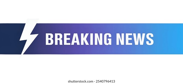 BREAKING NEWS creative banner,minimalistic flat vector illustration,plain background