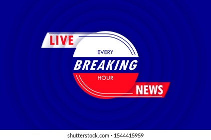 Breaking News Creative Minimal Background Tv Stock Vector (royalty Free 