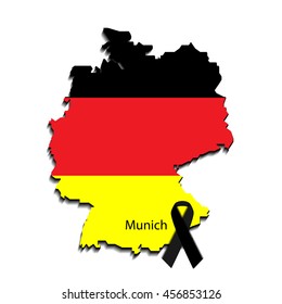 breaking news design. Germany recent events. Last news in country. Map and flag of germany. Can be used as banner of last news for web sites, tv etc.