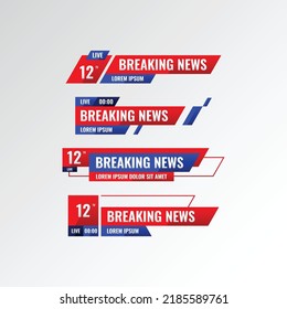 Breaking News Design Symbol For Digital Media