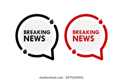 Breaking news design template illustration