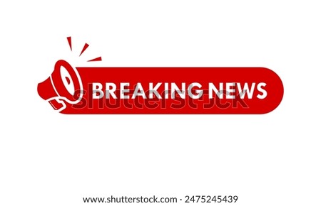 Breaking news design template illustration