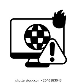 Breaking News dual tone mini illustration glyph icon, use for journalist, broadcasting, news and media UI, UX kit, app and web development, digital or print.
