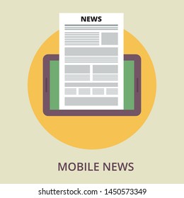 Breaking news. Flat modern vector illustration