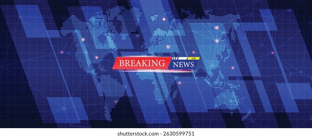 Breaking News Global Broadcast Background


