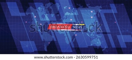 Breaking News Global Broadcast Background


