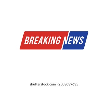 Vector del icono del titular de la noticia aislado en el fondo blanco