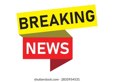 Breaking News icon label vector, breaking news headline icon, Breaking News Logo Icon