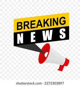 Breaking News, icon and logo vector