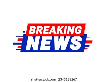 Breaking news icon. Symbol or emblem. vector illustration